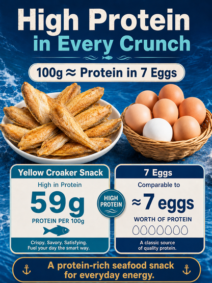 High-protein ready-to-eat deep-sea fish crisps-Fay