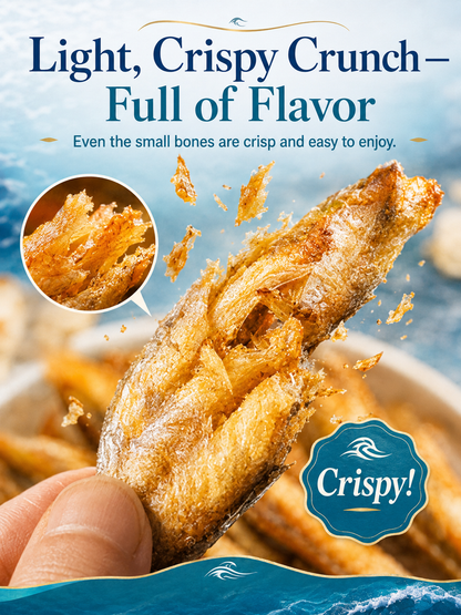 High-protein ready-to-eat deep-sea fish crisps-Fay